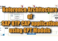 Reference Architecture of SAP BTP CAP application using GPT Models