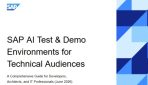 SAP AI Test & Demo Environments for Technical Audiences SAP AI Test & Demo Environments for Technical Audiences