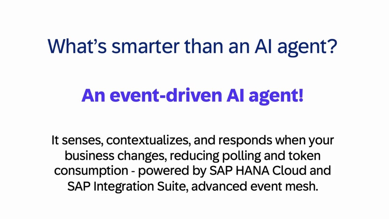 Event-Driven Agents — HANA Cloud